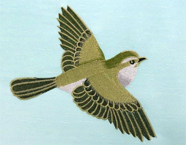 bird embroidery design